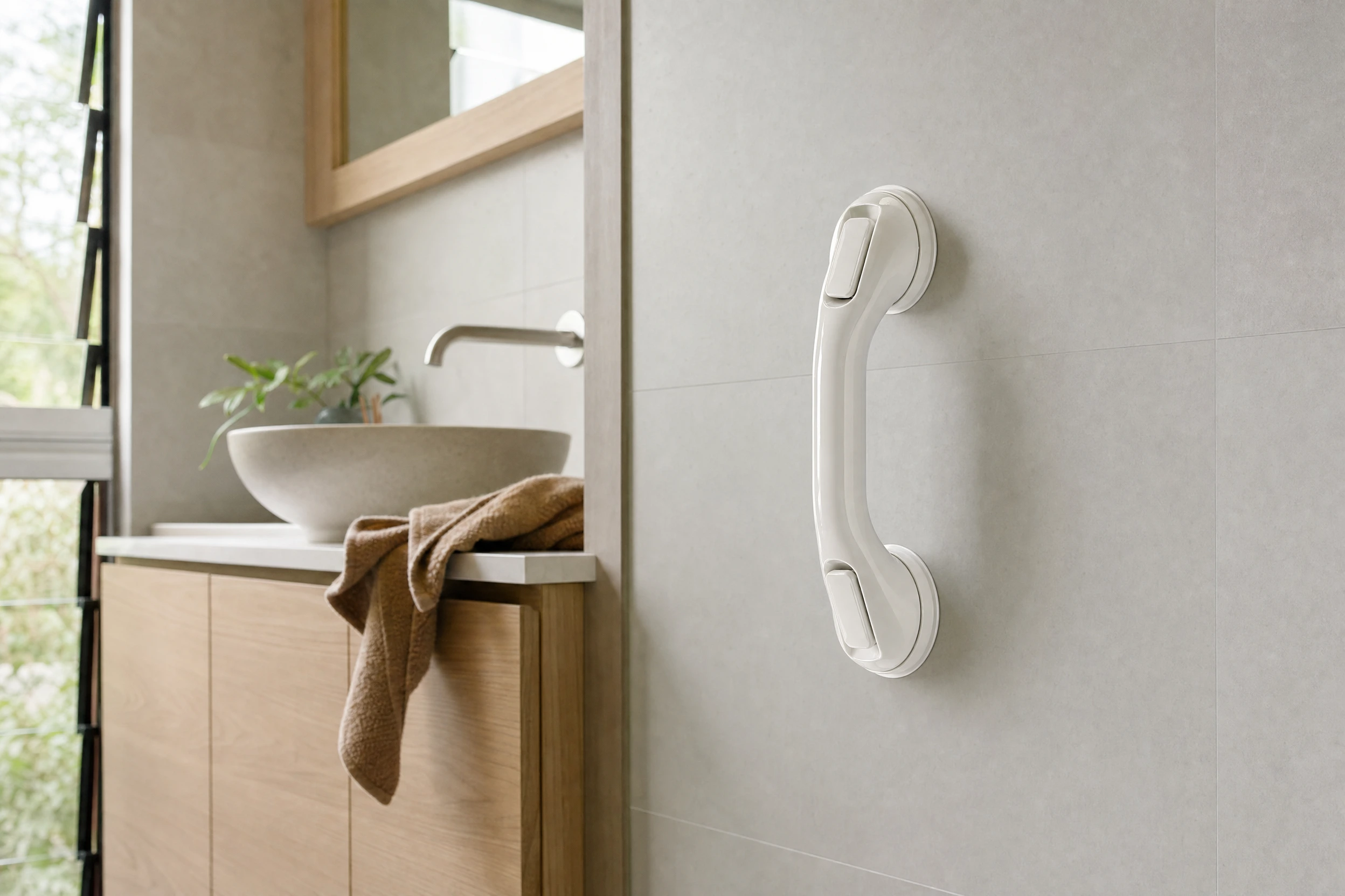 Before choosing a suction handle, look closely at the wall