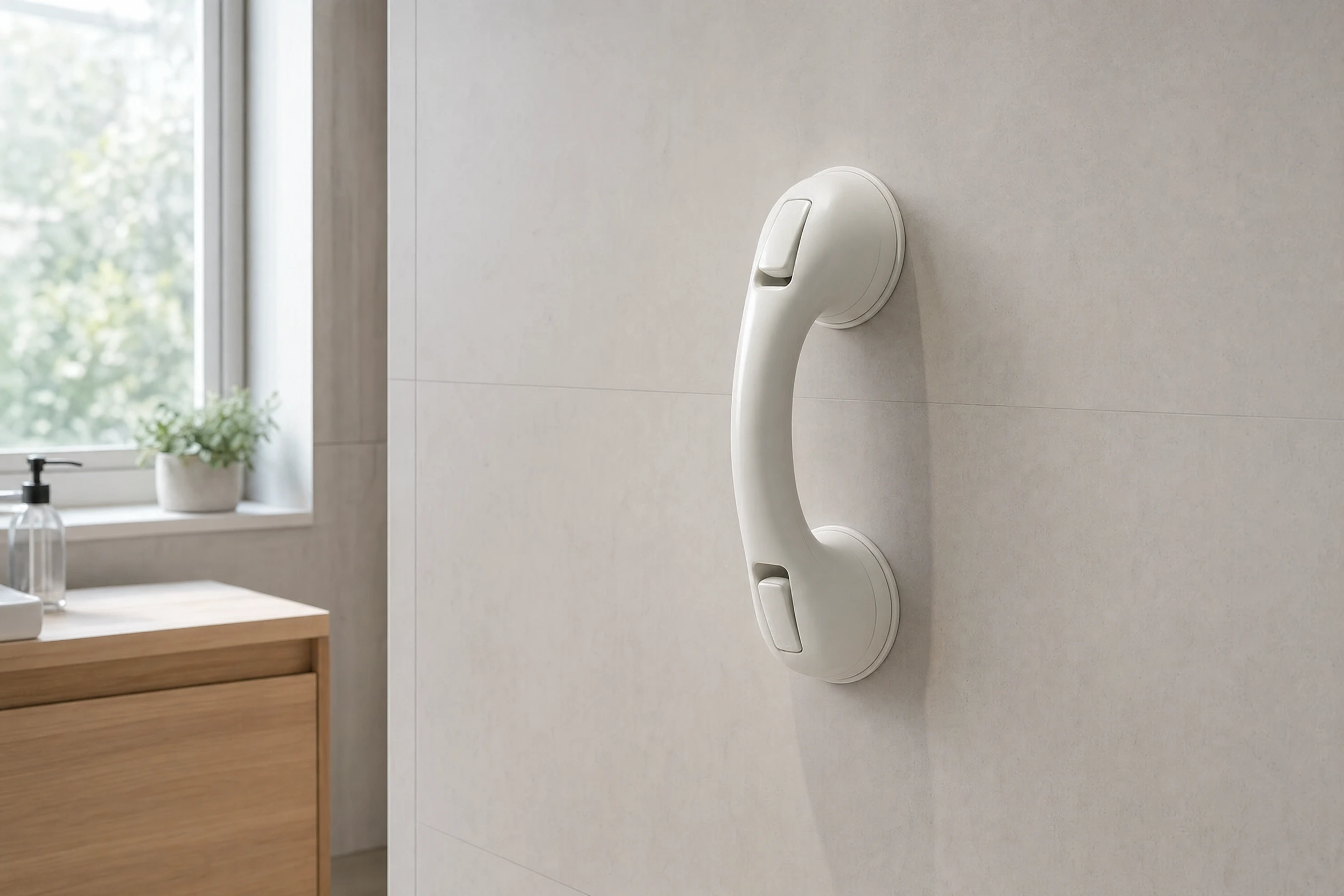 Before choosing a suction handle, look closely at the wall