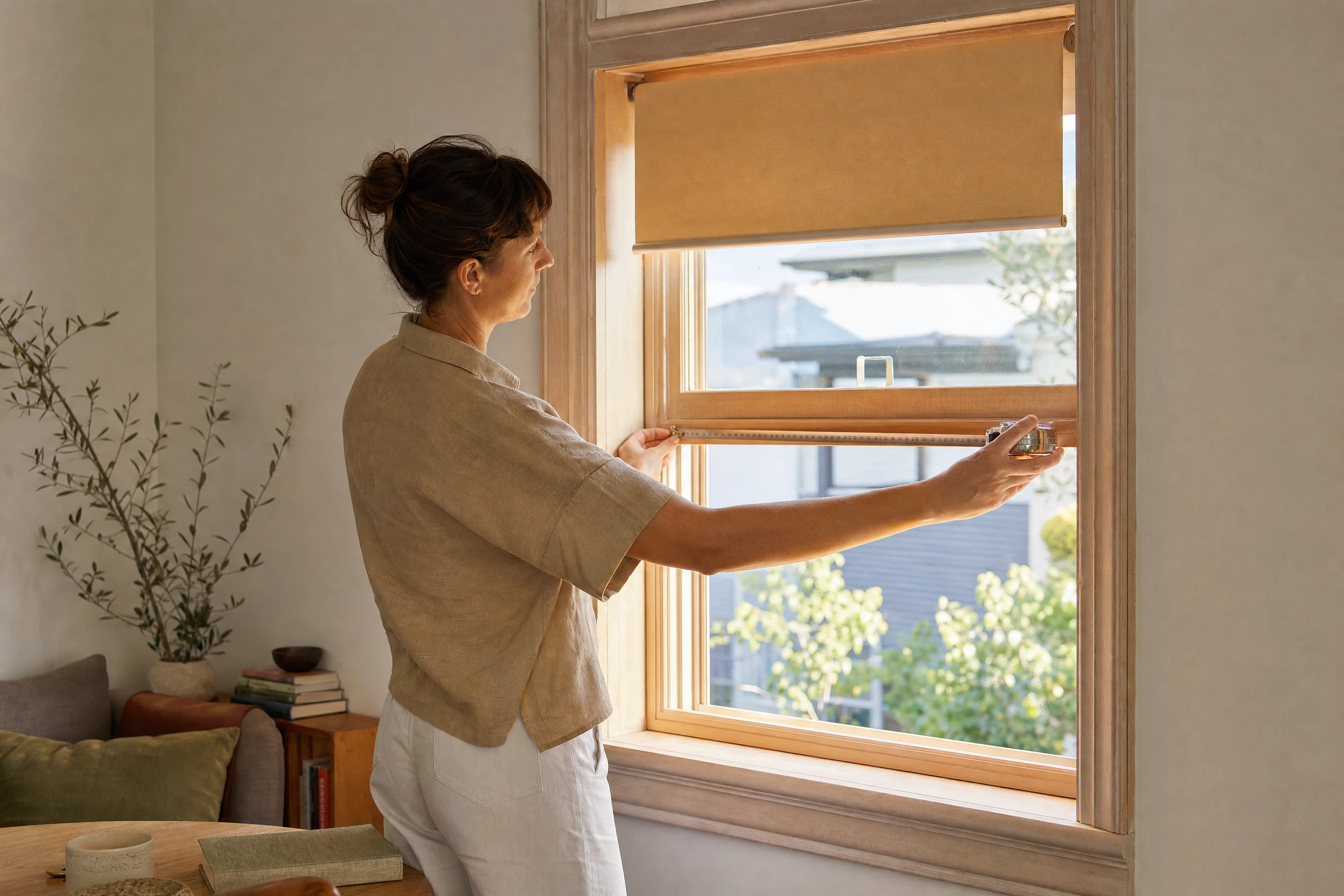 Measure the opening before choosing the blind